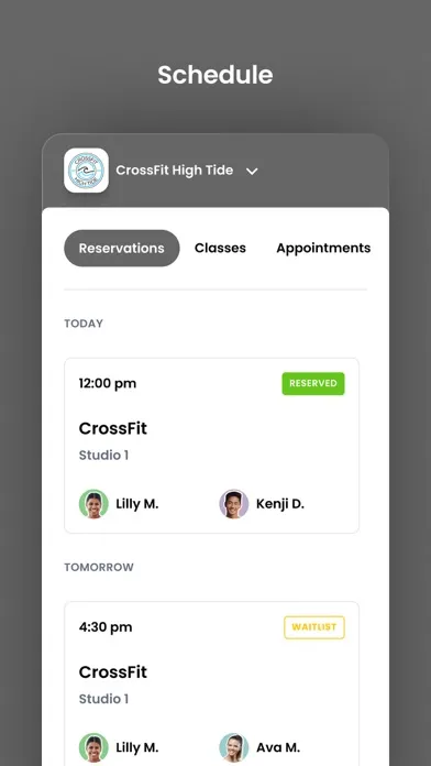 Tangkapan skrin CrossFit HighTide
