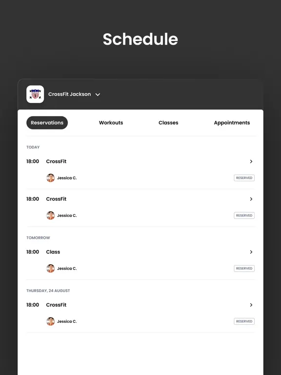 Capturas de pantalla de CrossFit Jackson iPad 