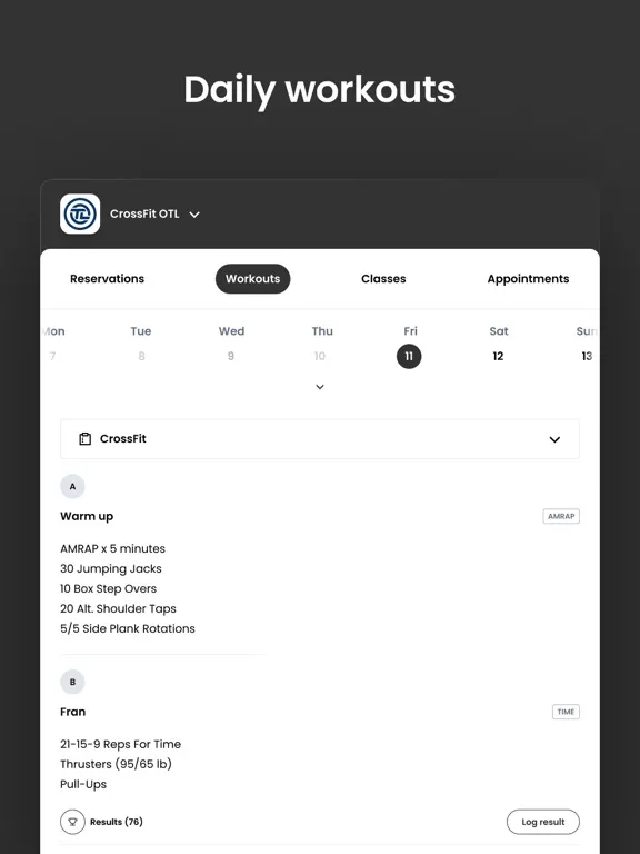 CrossFit OTL iPad  Ekran Görüntüleri
