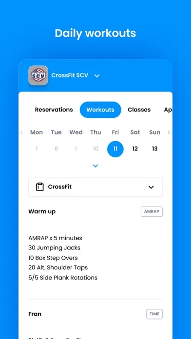 CrossFit SCV應用截圖