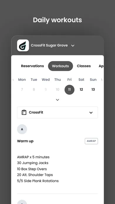 CrossFit Sugar Grove Ekran Görüntüleri