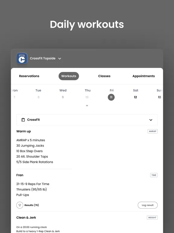 Screenshot di CrossFit Topside iPad 