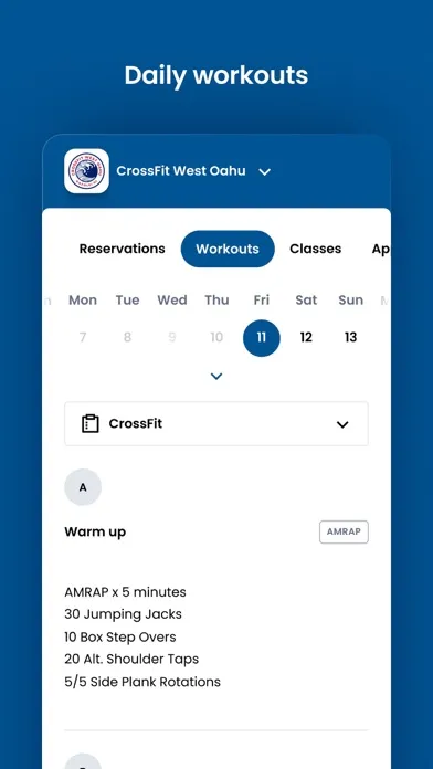 CrossFit West Oahu سکرین شاٹس
