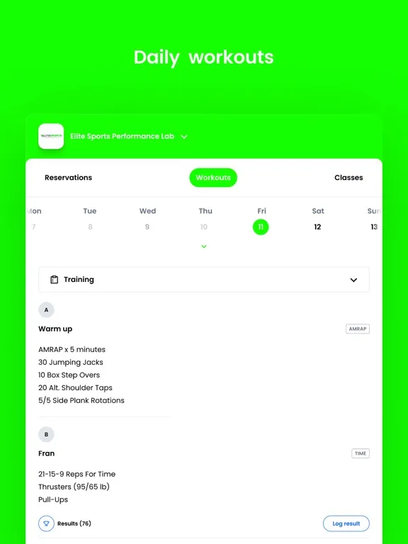 Elite Sports Performance Lab iPad  سکرین شاٹس