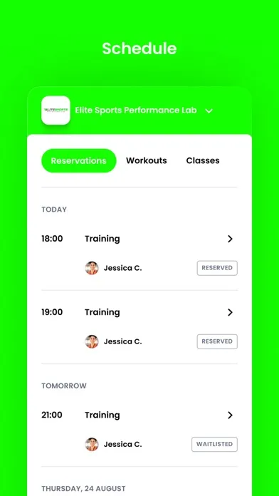Elite Sports Performance Lab سکرین شاٹس