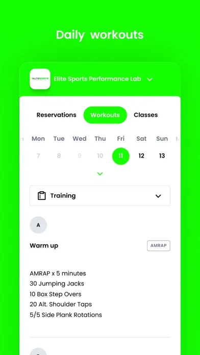 Elite Sports Performance Lab سکرین شاٹس