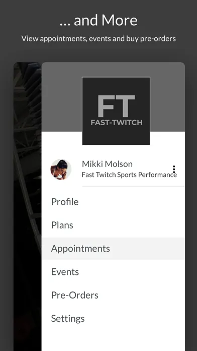 Capturas de pantalla de Fast Twitch Sports Performance