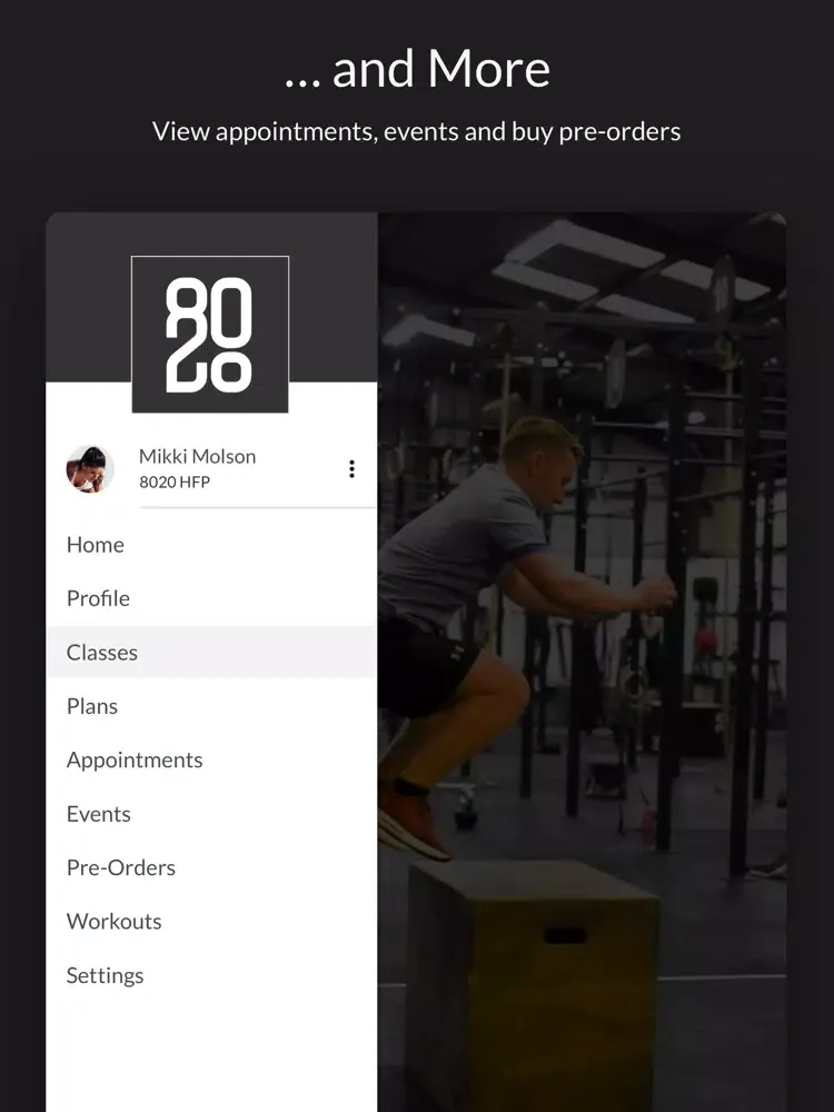 Tangkapan layar 8020 HFP iPad 