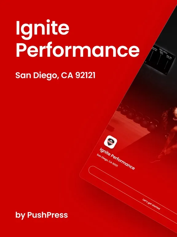 Ignite Performance and Fitness iPad  Screenshots