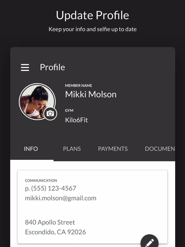 Kilo6Fit iPad  स्क्रीनशॉट
