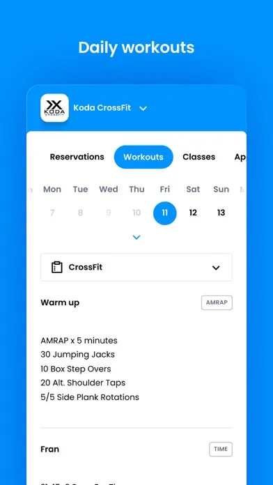 Koda CrossFit Screenshots
