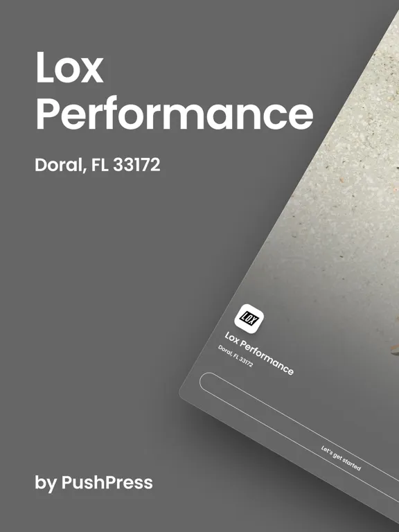 Ảnh chụp màn hình của Lox Performance iPad 