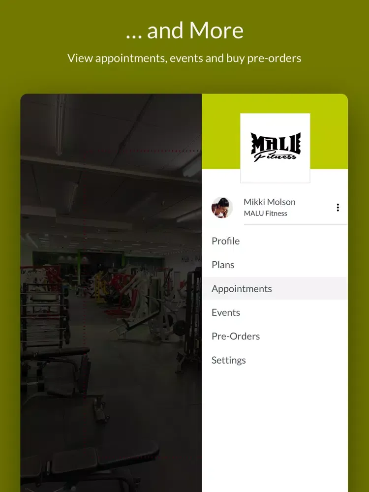 Captures d'écran de MALU Fitness iPad 