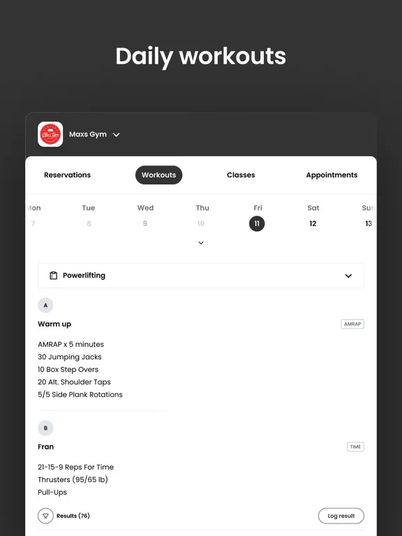 Max's Gym iPad  سکرین شاٹس