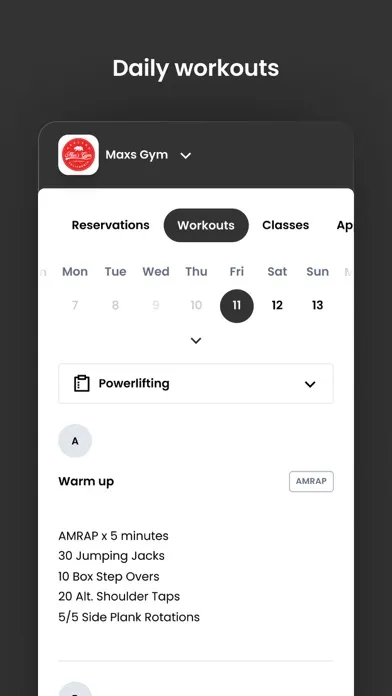 Max's Gym سکرین شاٹس