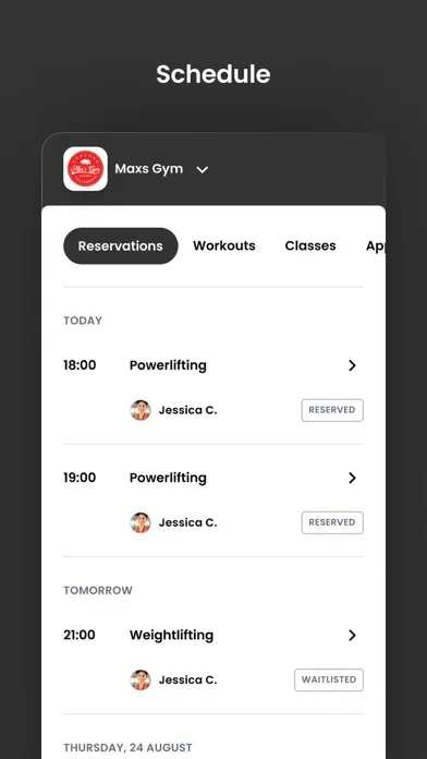 Max's Gym سکرین شاٹس