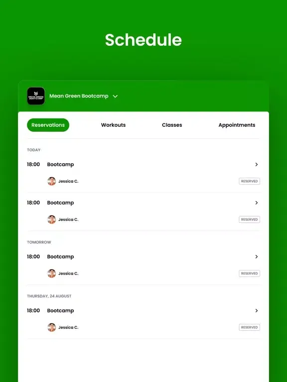 Mean Green Bootcamp iPad  स्क्रीनशॉट