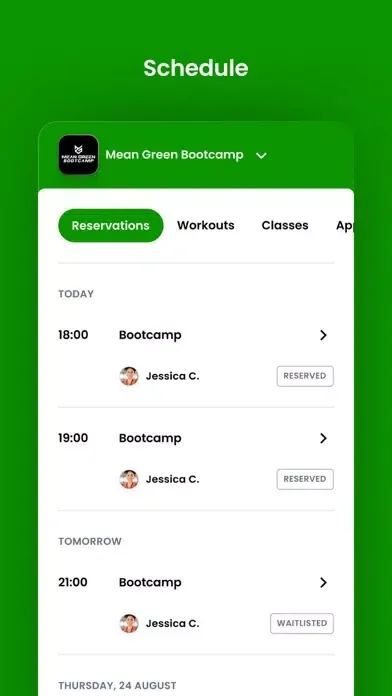 Mean Green Bootcamp स्क्रीनशॉट