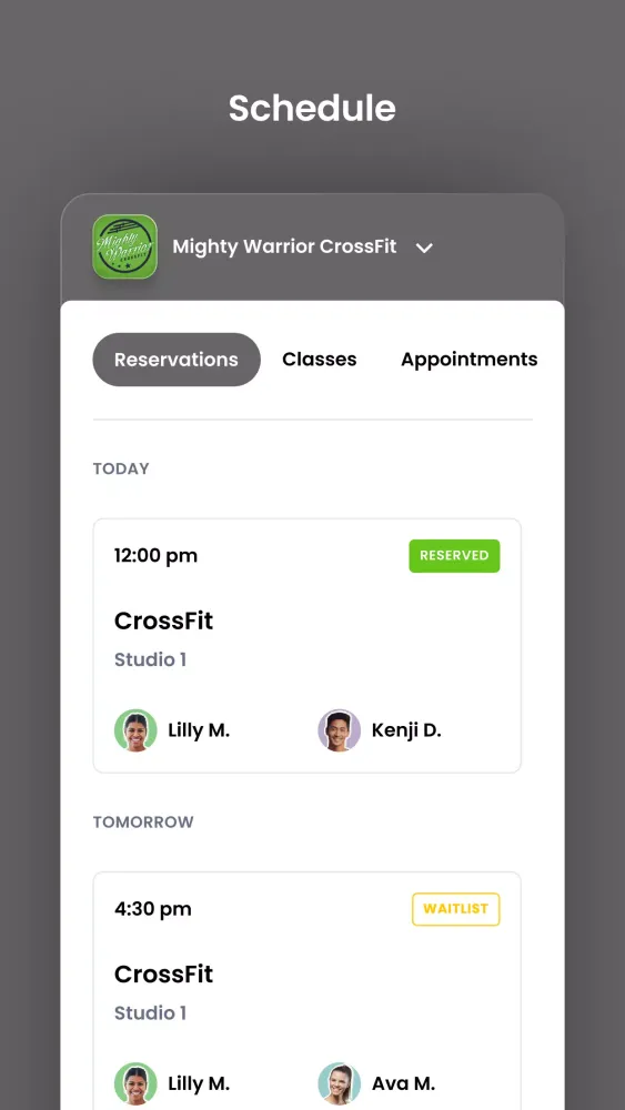 Ảnh chụp màn hình của Mighty Warrior CrossFit