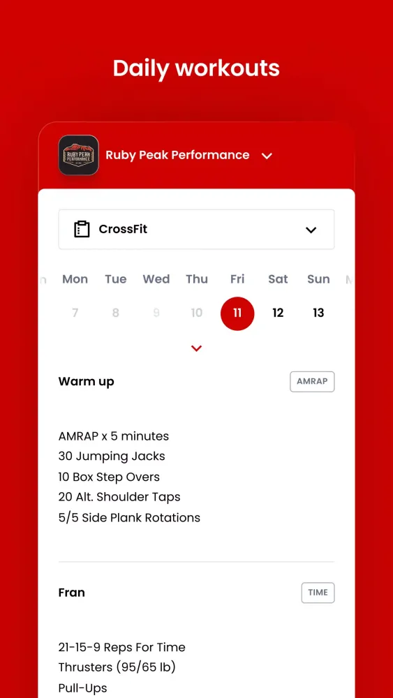 Ruby Peak Performance Screenshots