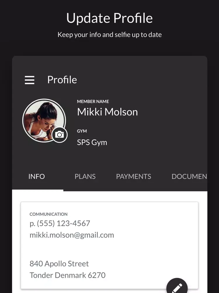 SPS Gym iPad  سکرین شاٹس