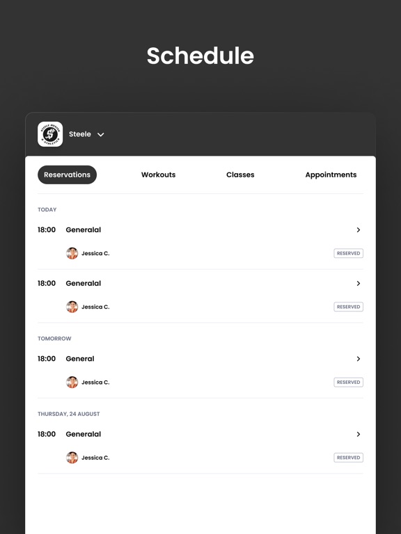 Steele Boxing and Athletics iPad 应用截图