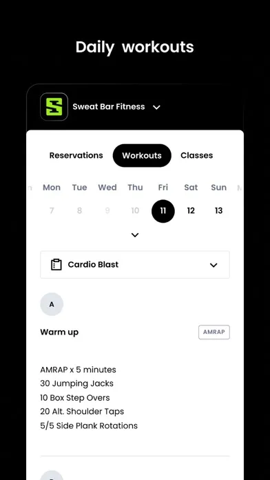 Ảnh chụp màn hình của Sweat Bar Fitness PA
