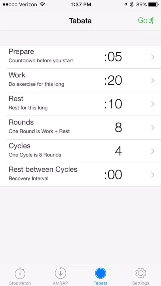 Capturas de tela do PushPress Timer Pro
