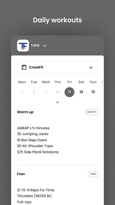 TriFit MI 스크린샷