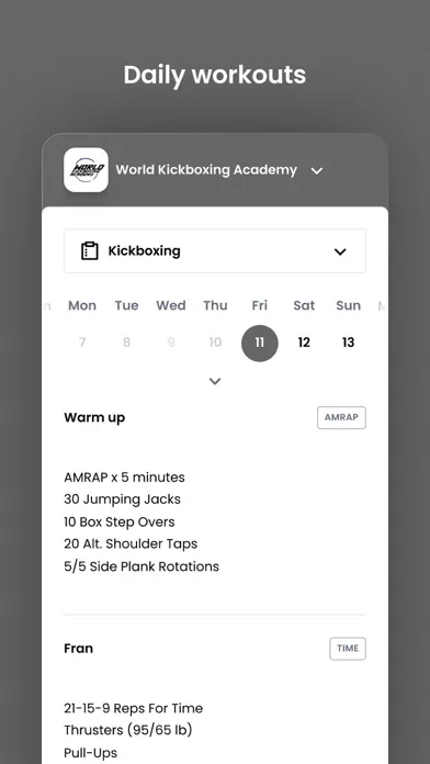Captures d'écran de World Kickboxing Academy