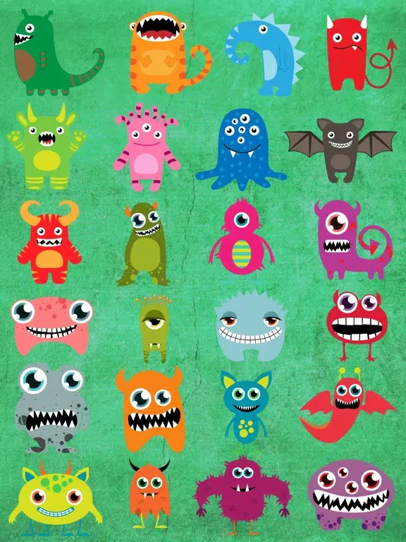 Screenshot di Monster Color Stickers iPad 