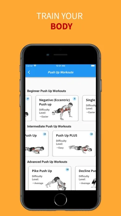 Tangkapan skrin AlphaMale Pushup Trainer