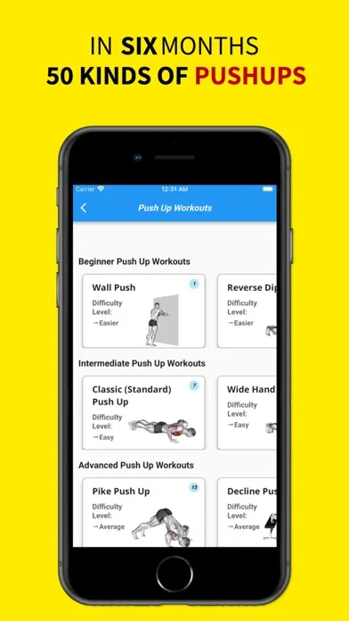 Tangkapan skrin AlphaMale Pushup Trainer