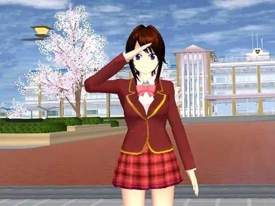 Capturas de tela do Sakura Girl C-School Simulator iPad 