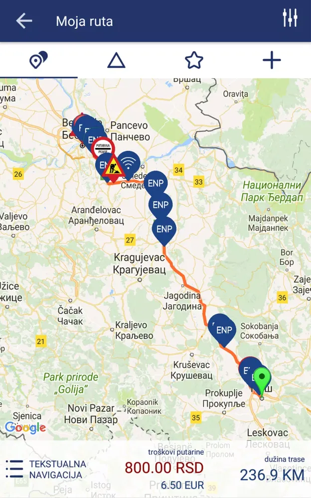 Putevi Srbije Ekran Görüntüleri