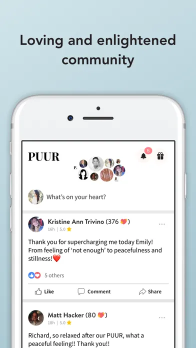 PUUR 10-Min Heart-Sharing App應用截圖