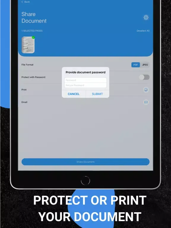 eScanner : PDF Easy Scanner iPad  Ekran Görüntüleri