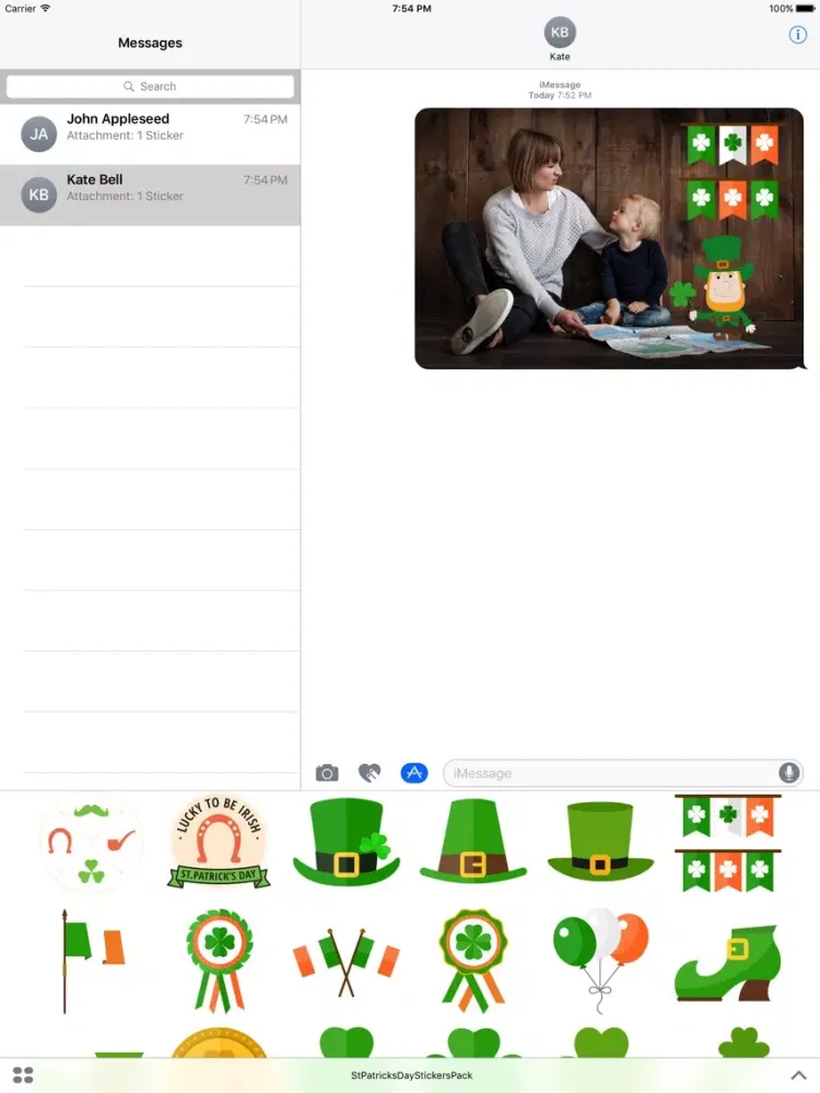 St. Patrick's Day Sticker Pack - Irish Pride iPad  Screenshots