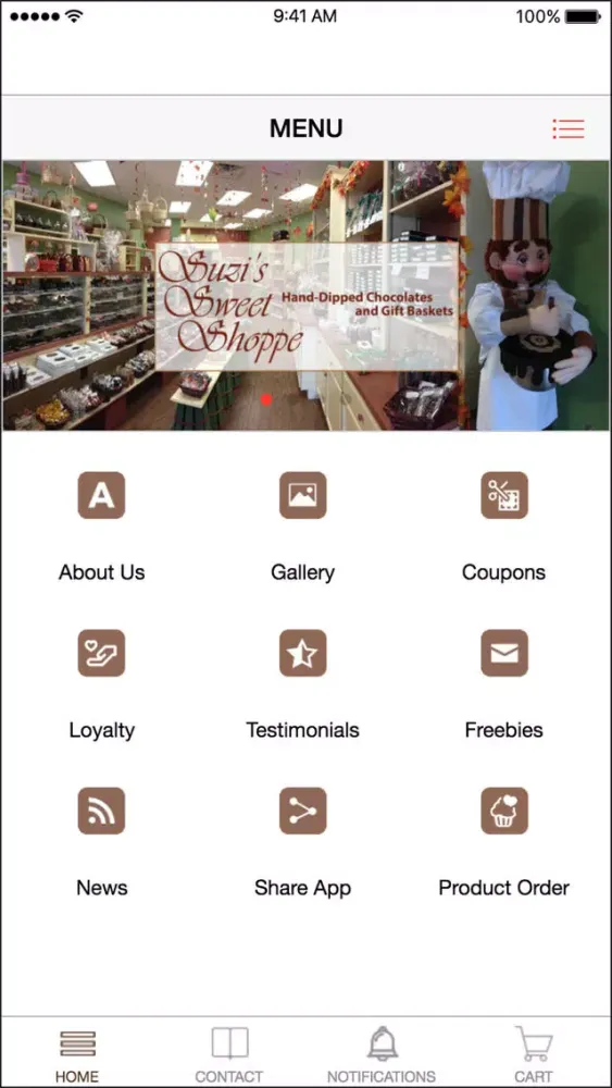 Capturas de tela do Suzi's Sweet Shoppe - Chocolate and more