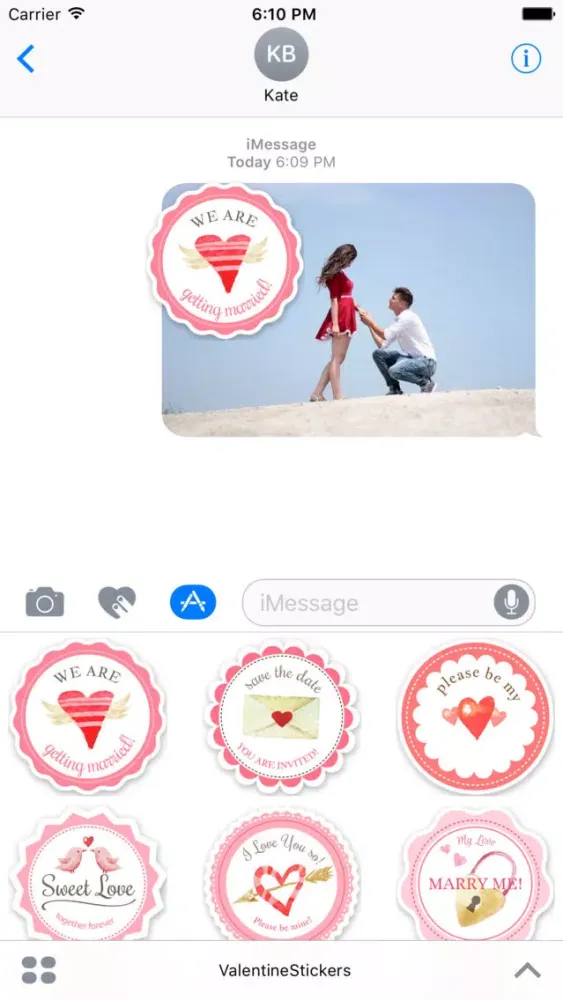 Capturas de tela do Sticker Love - Valentine's Day Fun