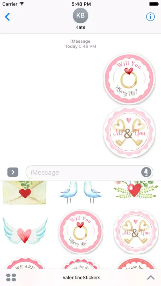 Capturas de tela do Sticker Love - Valentine's Day Fun