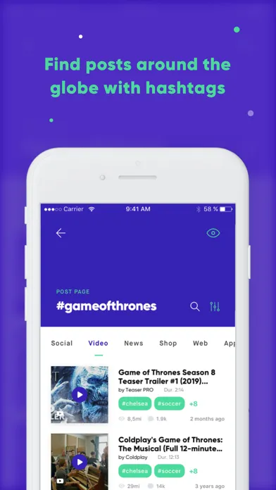 Tagrax Mobile Search Ekran Görüntüleri
