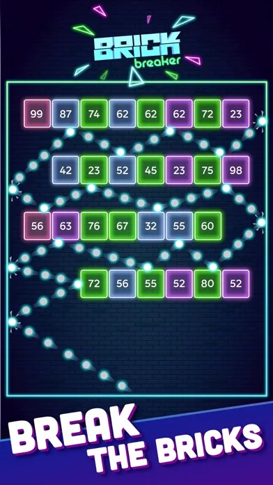 Capturas de pantalla de Brick Breaker Glow Ball Crush