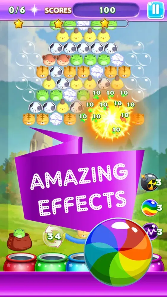 Amazing Farm Land Pet Pop Rescue 2016 - Newest World Bubble Shooter HD Mania Match Puzzle Classic Totally Free Game For Girls & Kids - Totally Addictive Fun Adventure Screenshots