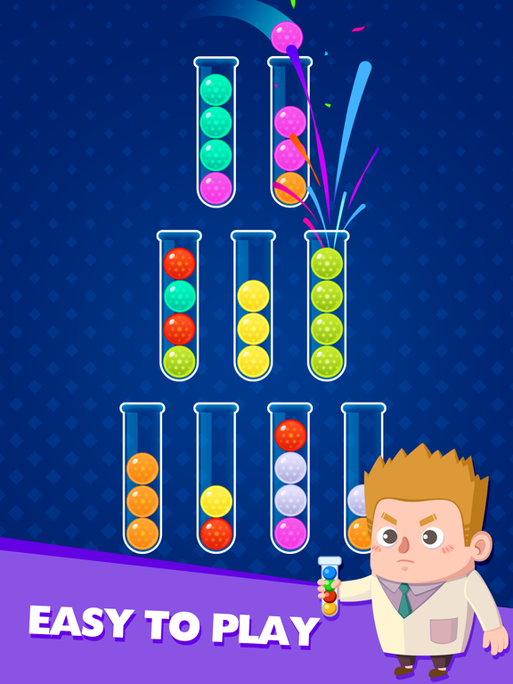 Colored Ball Sort Puzzle iPad 應用截圖