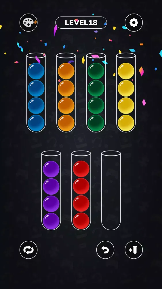 Скриншоты Ball Sort