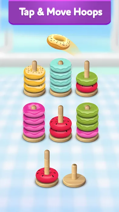 Hoop Stack 3D - Color Sort স্ক্রিনশট