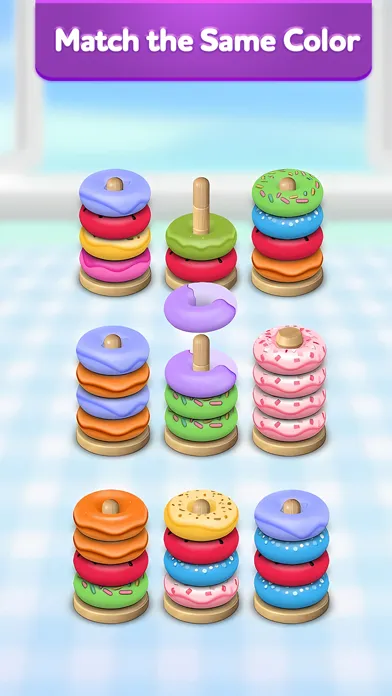Hoop Stack 3D - Color Sort স্ক্রিনশট