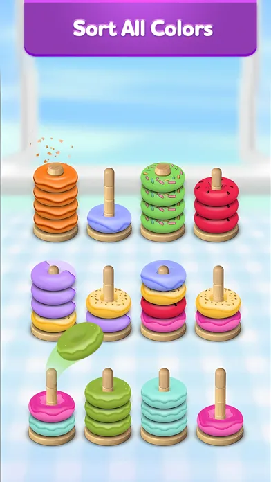 Hoop Stack 3D - Color Sort স্ক্রিনশট