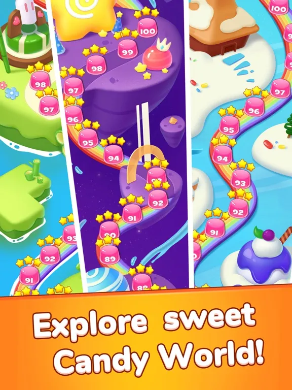 Tangkapan layar Match 3 Game - Candy Blast iPad 